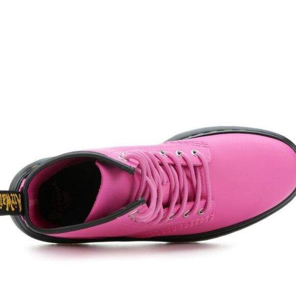 NEW -WOMEN'S DR. MARTENS ZAVALA COMBAT BOOTS- THRIFT PINK- Size 7 - Picture 4 of 10